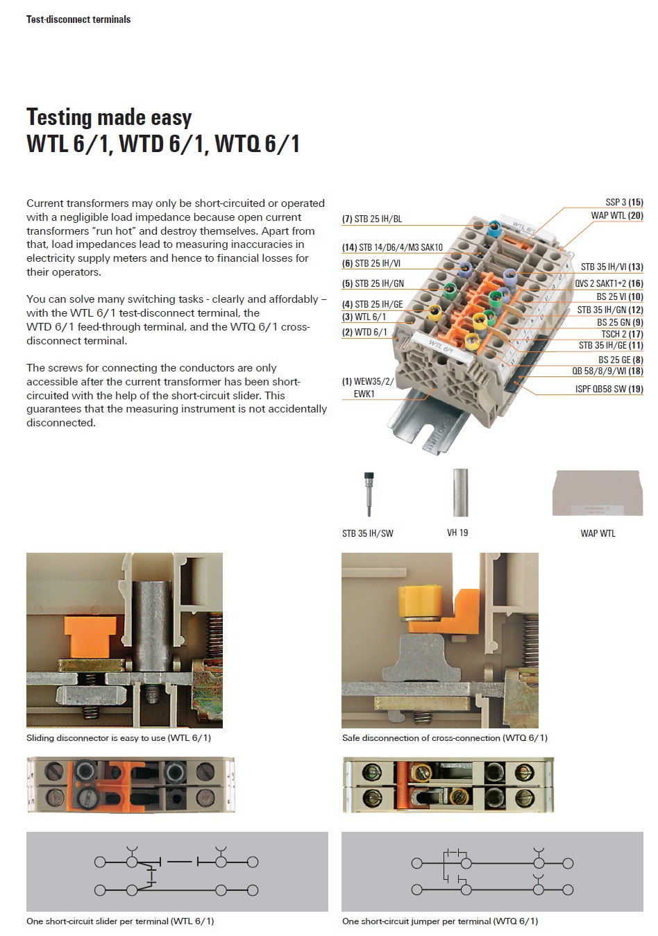 Source WTL 6/1 EN Authentic weidmullerターミナルブロック on m