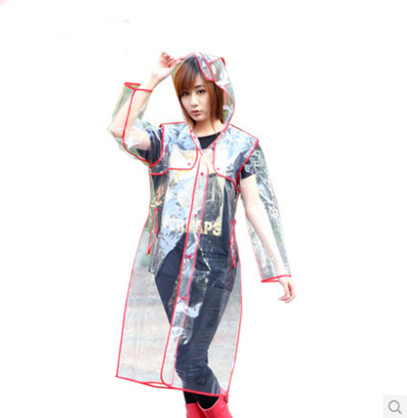 Red Korean Raincoat