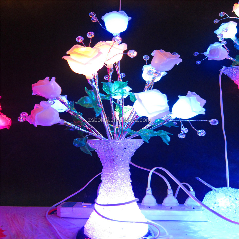 Hot Sell Led Flower Vase Lights