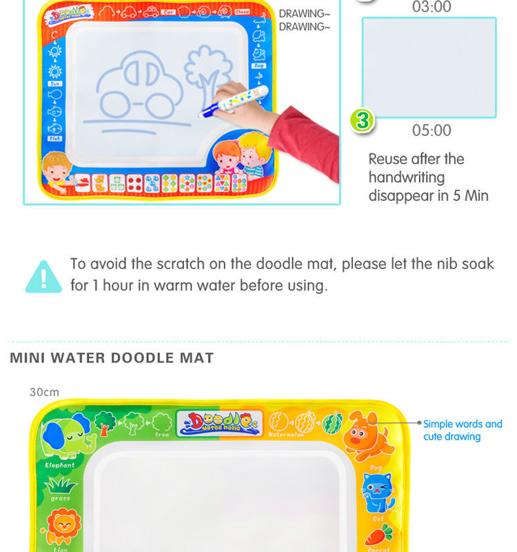 アクア水いたずら書きマット魔法の知育玩具2015子供新製品のための問屋・仕入れ・卸・卸売り
