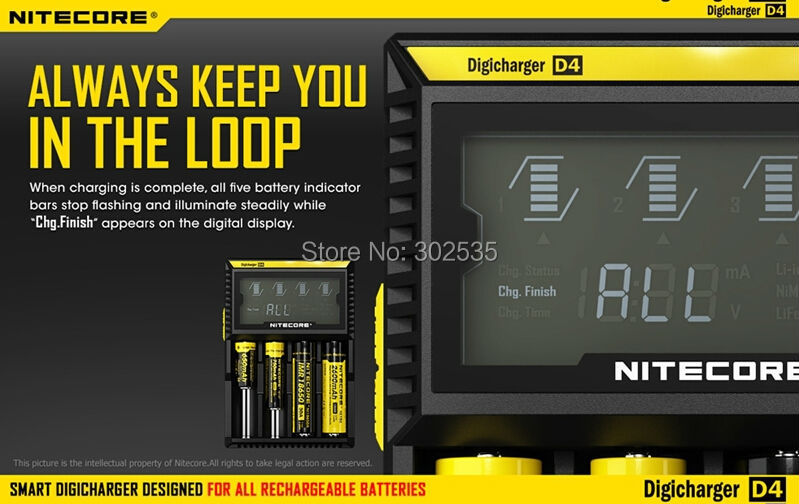 Купить Новый nitecore d4 digicharger lcd дисплей зарядное устройство ...