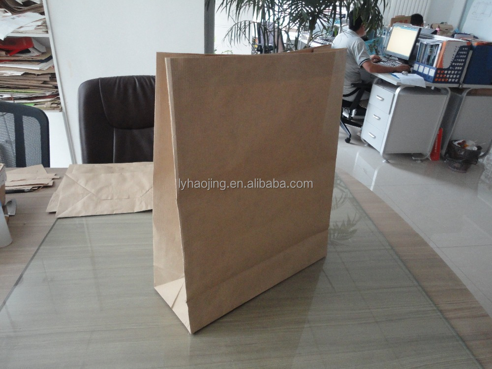 warp and weft kraft paper shopping bag