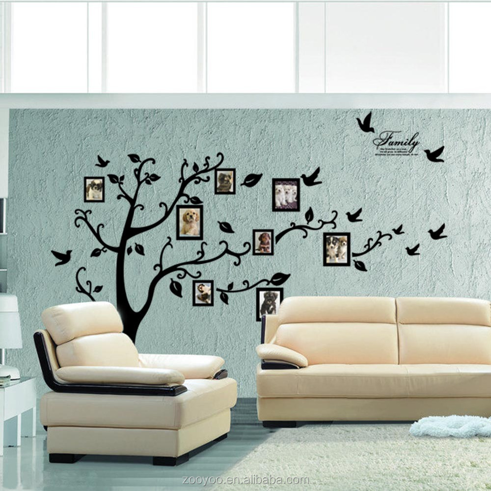 Zooyoo woonkamer muur sticker sticker fotolijst muurstickers ...