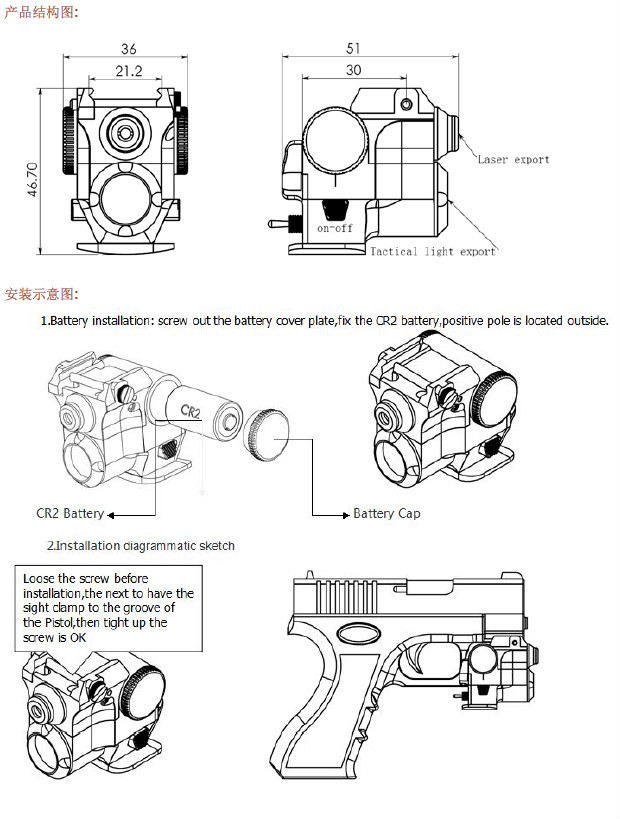 コンパクトな戦術的なスーパーサブゼロ180ルーメンクリーq5作業と懐中電灯を主導した緑レーザーサイトスコープエイマーコンボ仕入れ・メーカー・工場