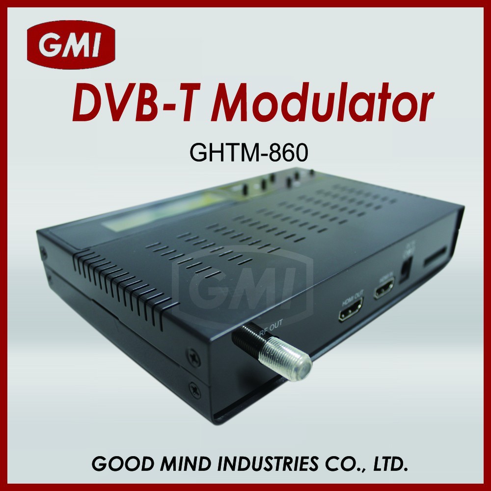 Gtm-860ヘッドエンド、 cctv、 catv、 シングルチャンネル1080pフルhdmpeg4h。 264dvb-t変調器仕入れ・メーカー・工場