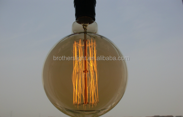 熱い販売のエジソン電球2014年e27110v/220vg125( g40) アンティーク40/60ワット問屋・仕入れ・卸・卸売り