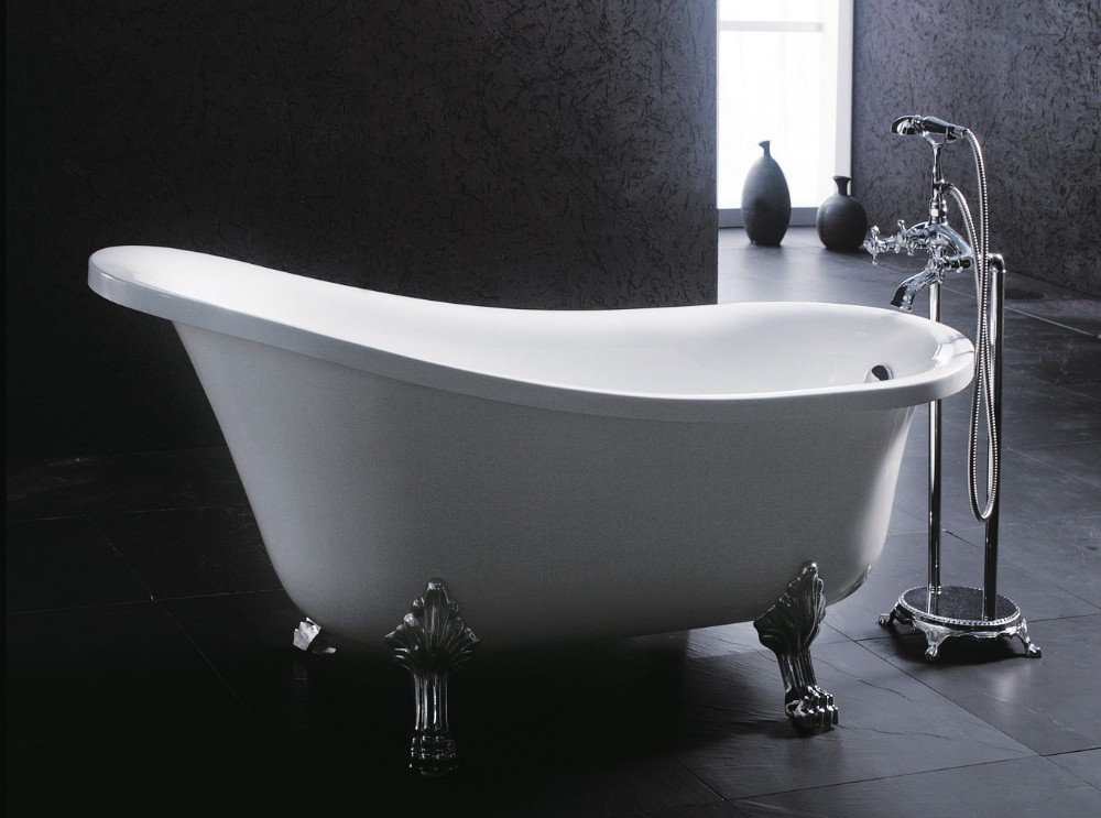 European Style Small Zise Acrylic Freestanding Bathtub With Claw Feet