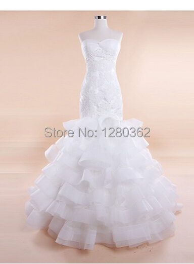 ... wedding dress Mermaid Floor-Length French big lace wedding dress Bra