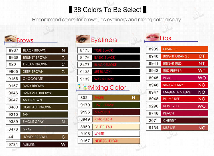 8 ミリリットル lushcolor有機顔料常設メイク化粧品タトゥーインク 問屋・仕入れ・卸・卸売り