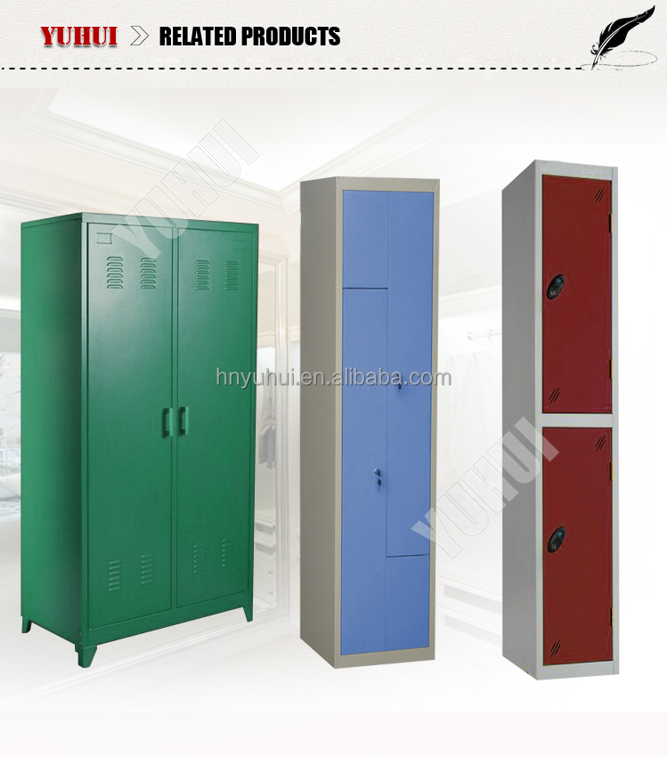 Customized Available Metal Indian Wardrobe Designs With Inner Door