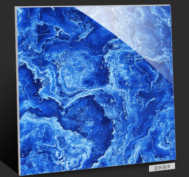 12x12 Blue Ceramic Floor Tile,Blue Marble Floor Tile,Blue Marble Tile