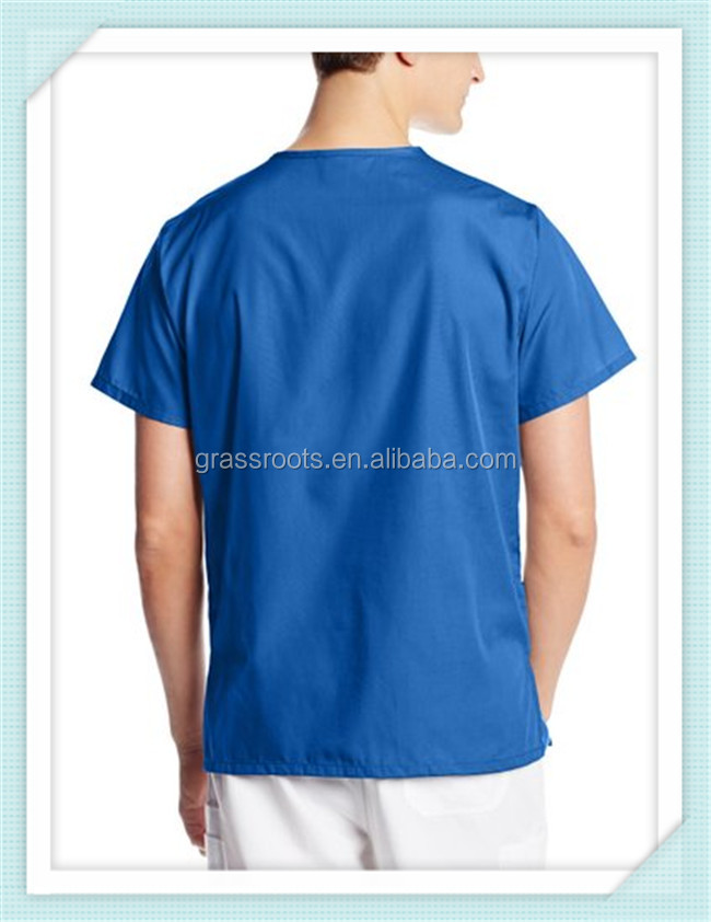 病院医療スクラブ均一design/ブルーのスクラブ綿の男性病院の制服仕入れ・メーカー・工場