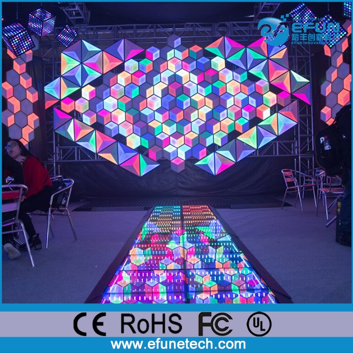 Decorative And Bar Rgb Color Changing Diy 3d Wall Led Panel