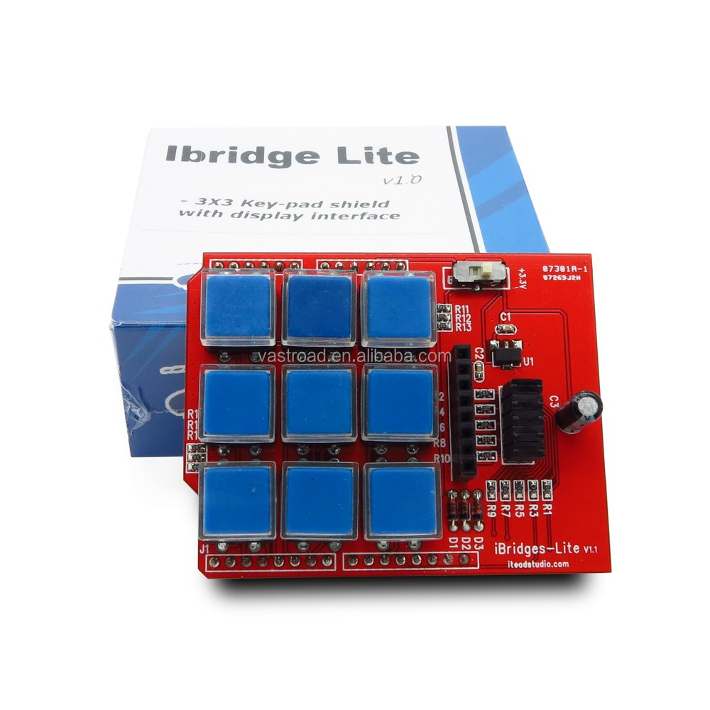 キーパッド3x3のvrtibridgeliteとシールド5110arduinoグラフィックlcdのためのインタフェース仕入れ・メーカー・工場