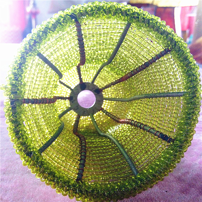 Chromatic Coloured Stained Decorating Glass Crystal Beaded Lamp Shades