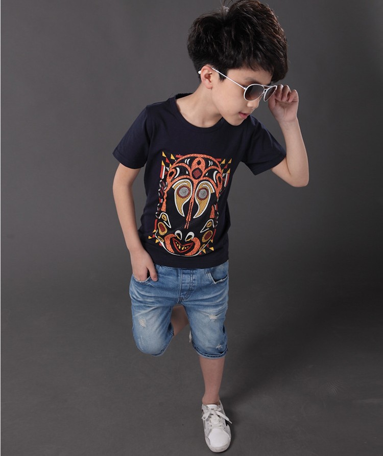 高品質の新しいファッション短い袖o- ネック男の子のt- シャツ仕入れ・メーカー・工場