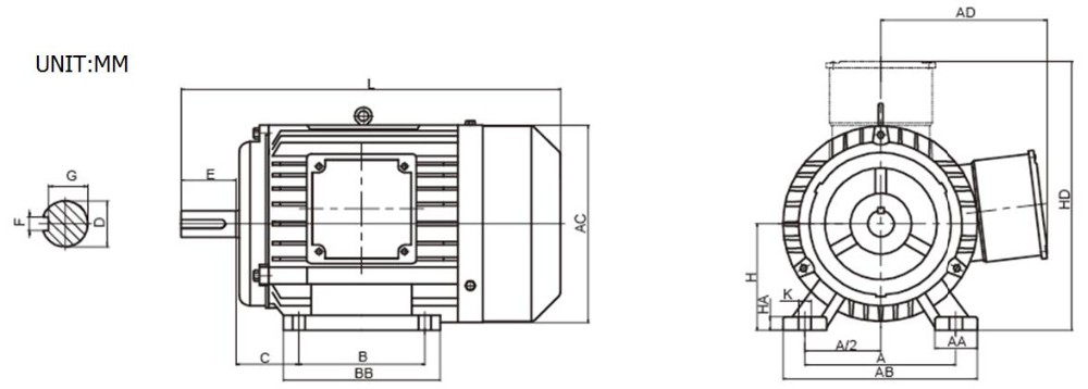 New design ac medium voltage motor