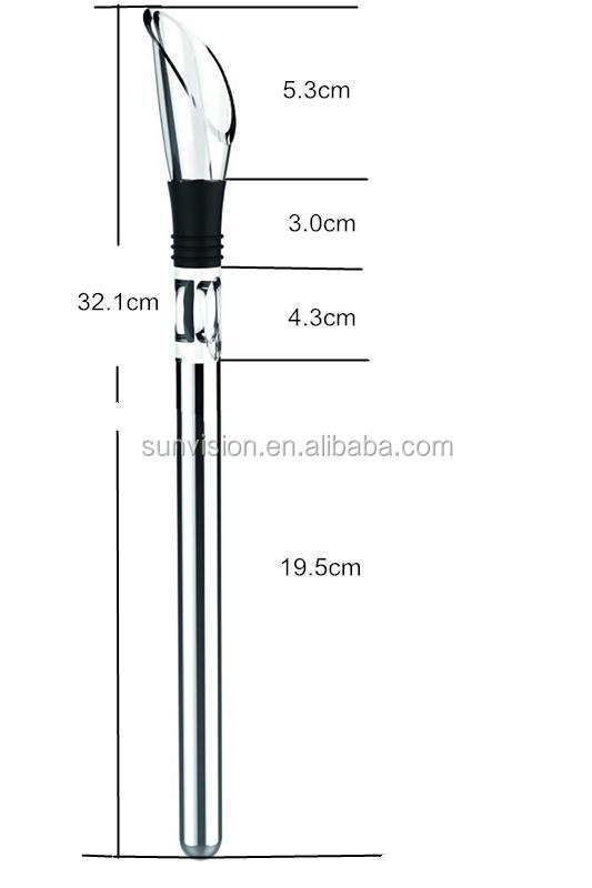 熱い販売304ステンレス鋼のワインチラー注ぎ口とスティック問屋・仕入れ・卸・卸売り