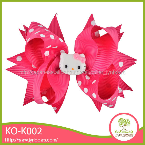 KO-K001 Newest cheapest Kitty hairbow hairgrips問屋・仕入れ・卸・卸売り