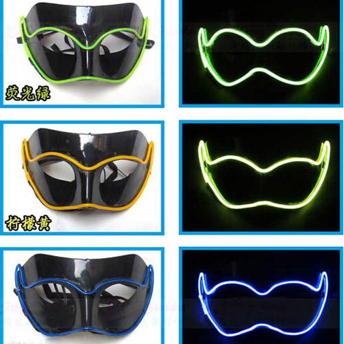2015卸売elワイヤーライトアップマスク/ライトアップelマスク、elワイヤーマスク、ledフェイシャルマスク仕入れ・メーカー・工場
