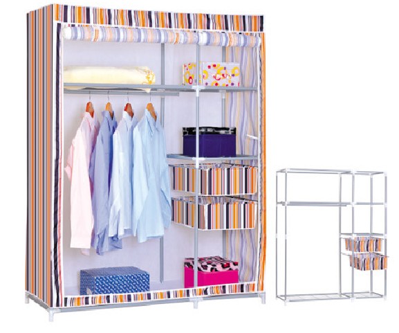 gran espacio de almacenamiento portátil de ropa organizador armario