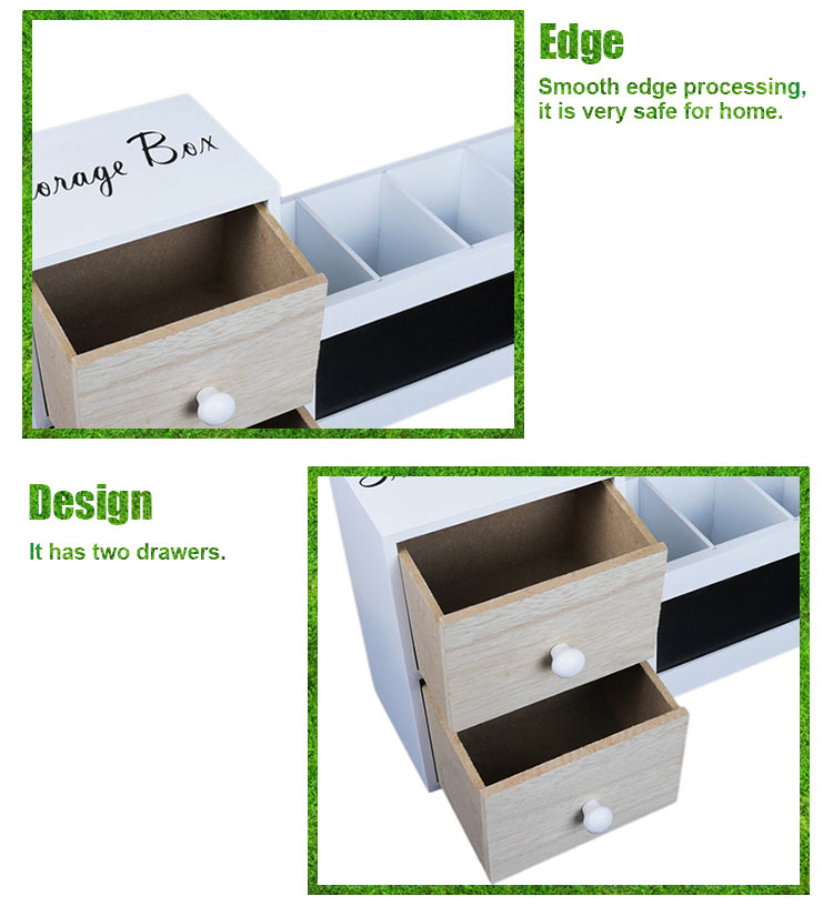 Fancy Small Wooden Office Storage Box With Blackboard Buy Organizer