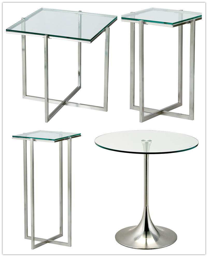 新しいデザインのメタル2015ベースのコーヒーテーブル、 ガラストップ仕入れ・メーカー・工場