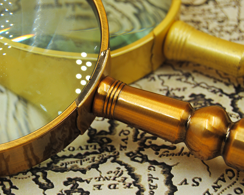 Antique Bronze Color Hand Hold Metal Magnifier With Glass Buy Large