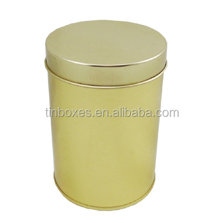 round tinplate can for storage