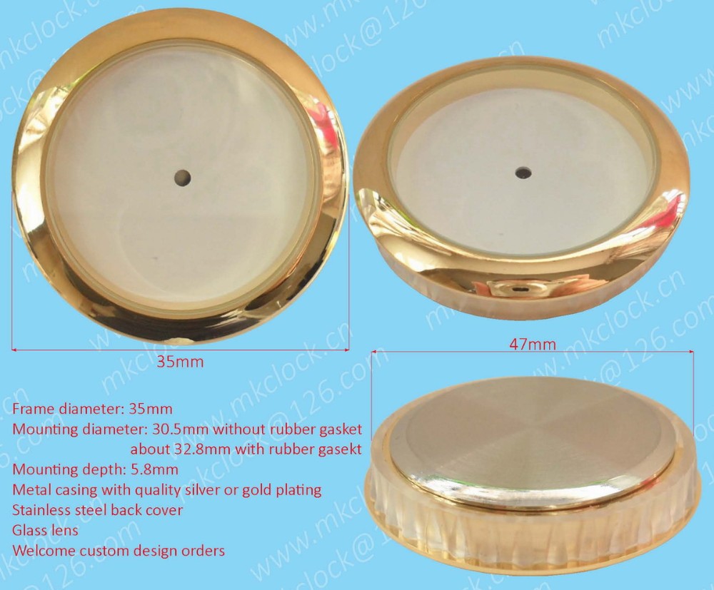 35mm Small Round Photo Frame Insert Metal Picture Frame Image Frame