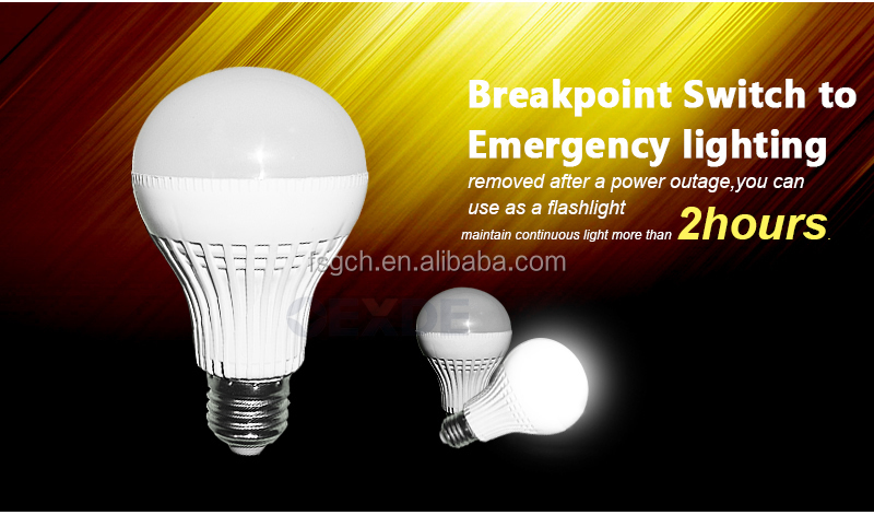 緊急の電球を導いた新しい設計インテリジェントb22/e275w充電式led電球仕入れ・メーカー・工場