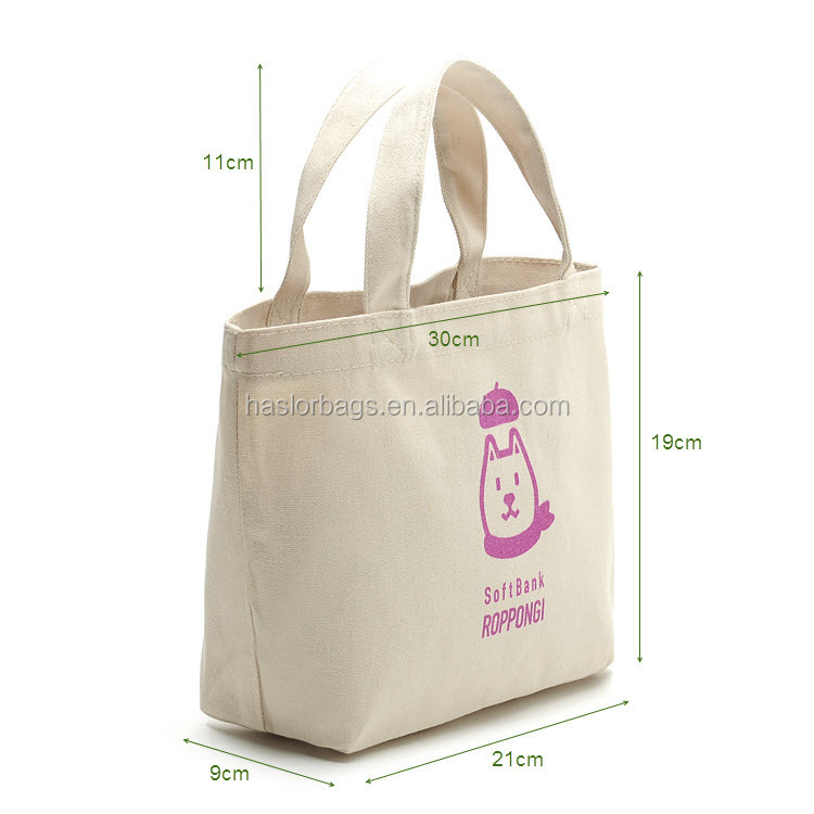 2015 Hot selling durable canvas lunch bag for office