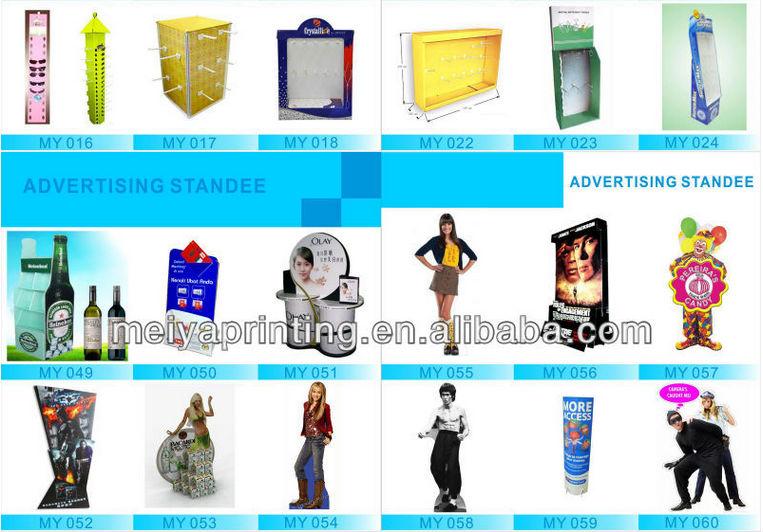 Strong structure supermarket promotional cardboard stand for Yida chewing gum promotion, shopping mall display