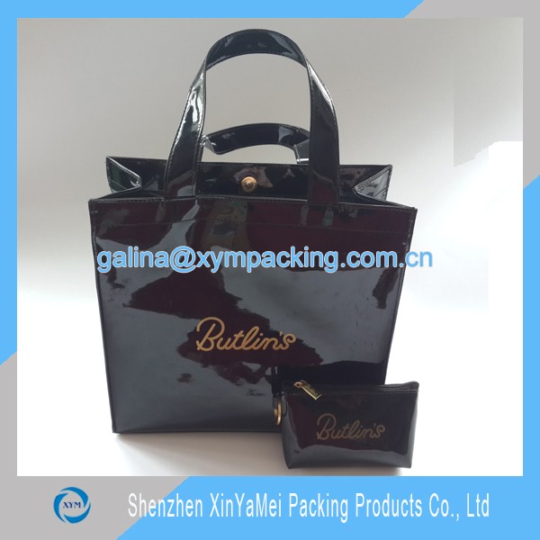 pvc coated cotton bag shopping