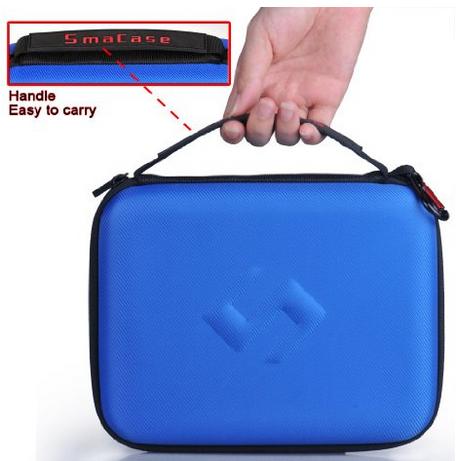 高品質の中間サイズのブルーのケースeva保護付属品の袋のためのポータブルバッグgoprogopro用hero3/3+問屋・仕入れ・卸・卸売り