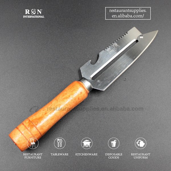 1pc Mongolian Kitchen Knife, Kitchen Fruit Knife, Household Peeling Knife,  Melon Fruit Knife, Outdoor BBQ Eating Meat Knife, Handle Meat Knife, Multi