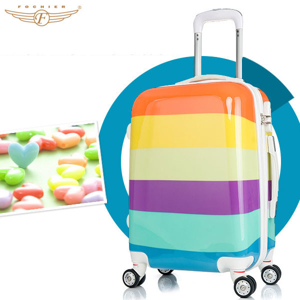 2015 Unique Colorful Print Carry On Luggage Buy Carry On Luggage
