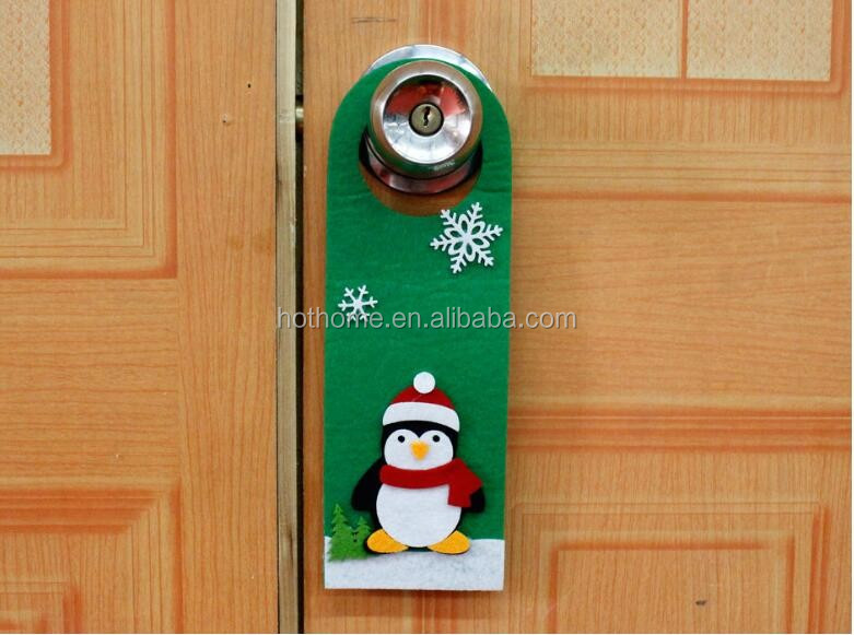 Customized Christmas House Decorative Door Hanger Felt Material