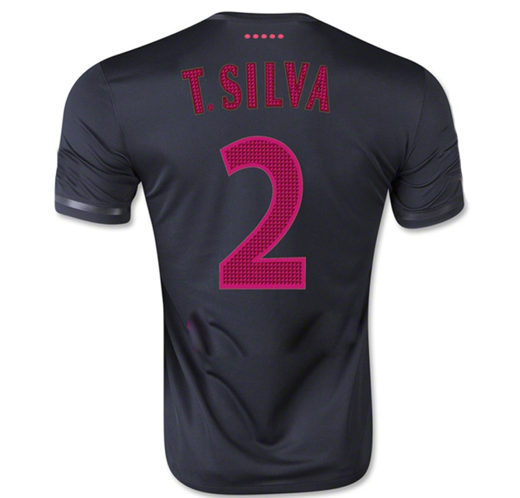 と2015パッチ、 タイ品質サッカーのジャージトップレオタード1516デビッドルイス·シルバサッカージャージ20163rd解除子供黒シャツ仕入れ・メーカー・工場
