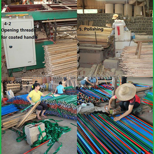 ユーカリ、 ログウッドホームクリーニング120センチメートル木製のモップの棒問屋・仕入れ・卸・卸売り