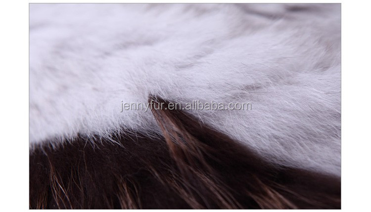 2016最も人気100%リアルシルバーフォックスの毛皮とアライグマの毛皮のコートの長い毛皮生き抜く仕入れ・メーカー・工場