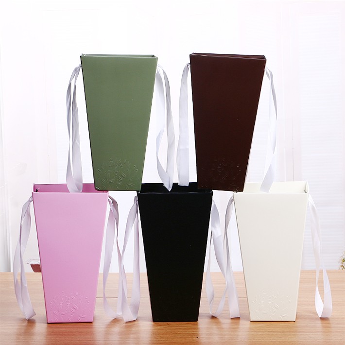 Customized Printed Vase Shape Fold Floral Delivery Boxes Buy Vase