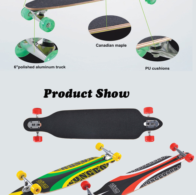 カナダメープルロングボード層7/木材スケートボード、 空飛ぶスケートボード問屋・仕入れ・卸・卸売り