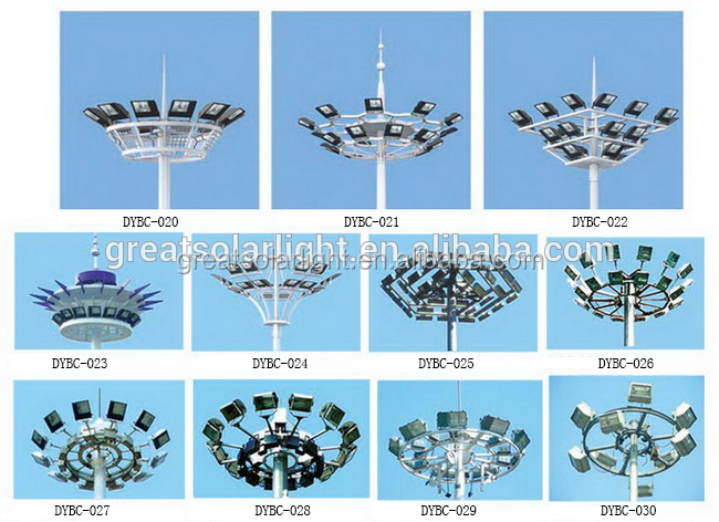 最高品質! 高マストの照明40m高いマストライトce佐仕様bvq235鋼工場価格アフリカにおける仕入れ・メーカー・工場