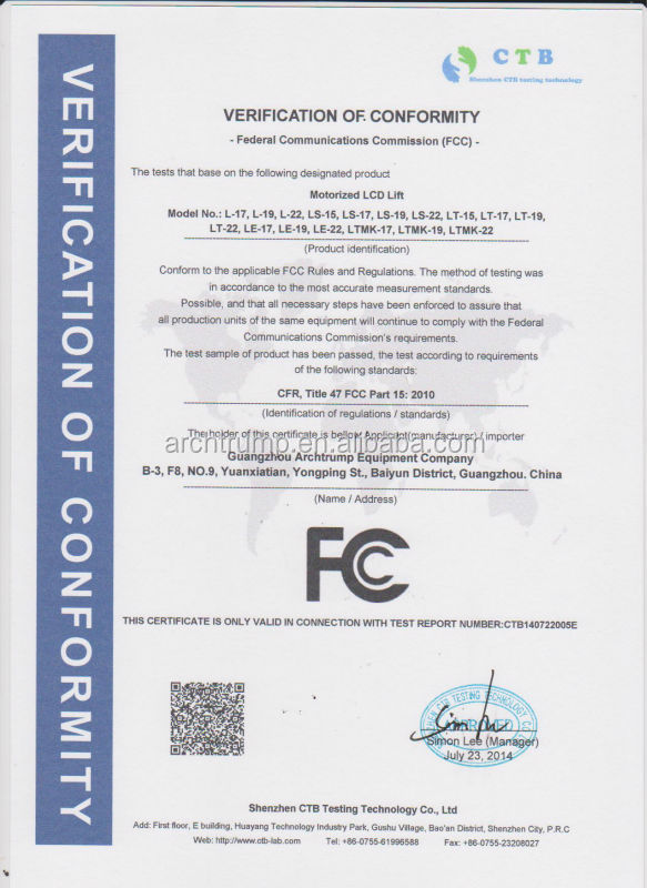 液晶電動リフトcerohs指令fcc会議のテーブルのための問屋・仕入れ・卸・卸売り