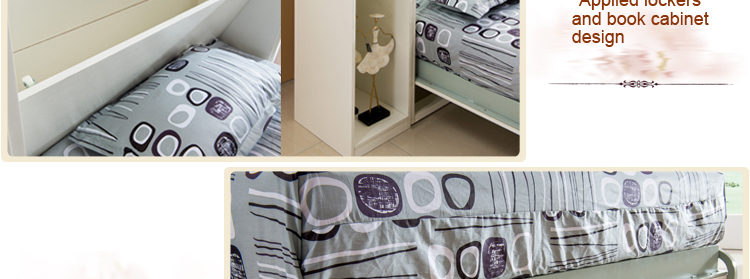 2014年新しい設計熱い販売の人気の壁のベッド収納式ベッド仕入れ・メーカー・工場