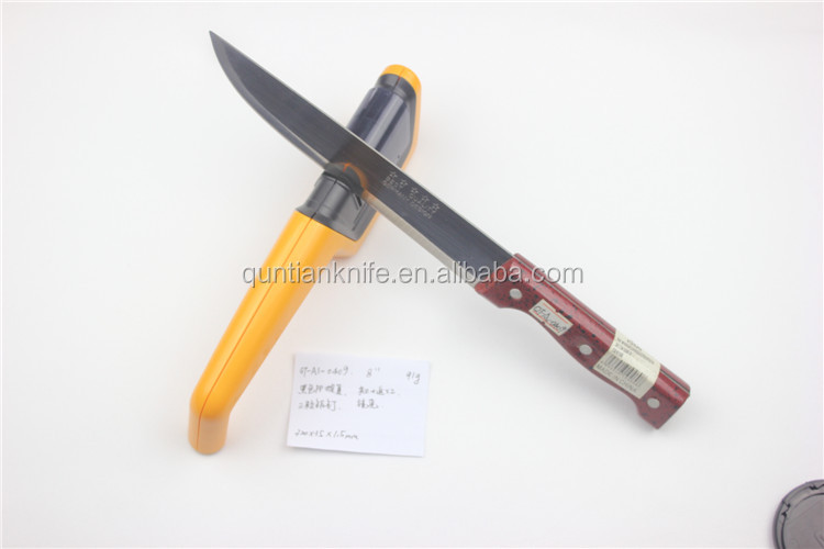 Hot black PP and wooden grain handle chef knife問屋・仕入れ・卸・卸売り