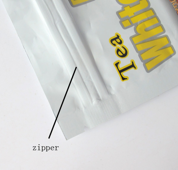 aluminum foil stand up tea bag packing