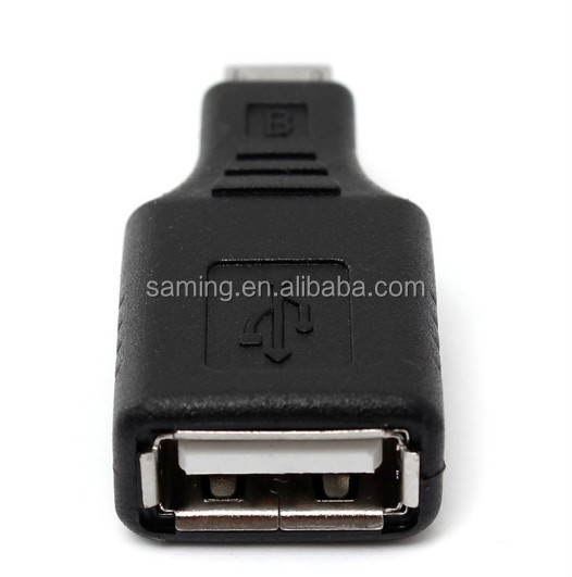 Usb2.0bメスマイクロusbotg5ピンオスプラグアダプタコンバータ仕入れ・メーカー・工場