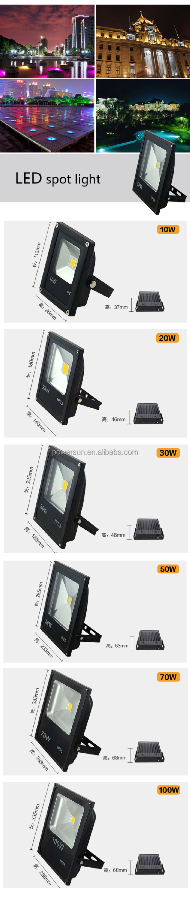 Ledフラッドライト10w-50w仕入れ・メーカー・工場